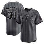 Choea NY.Mets #31 Mike Piazza Player Gray City Connect Limited Stitched Jerseys