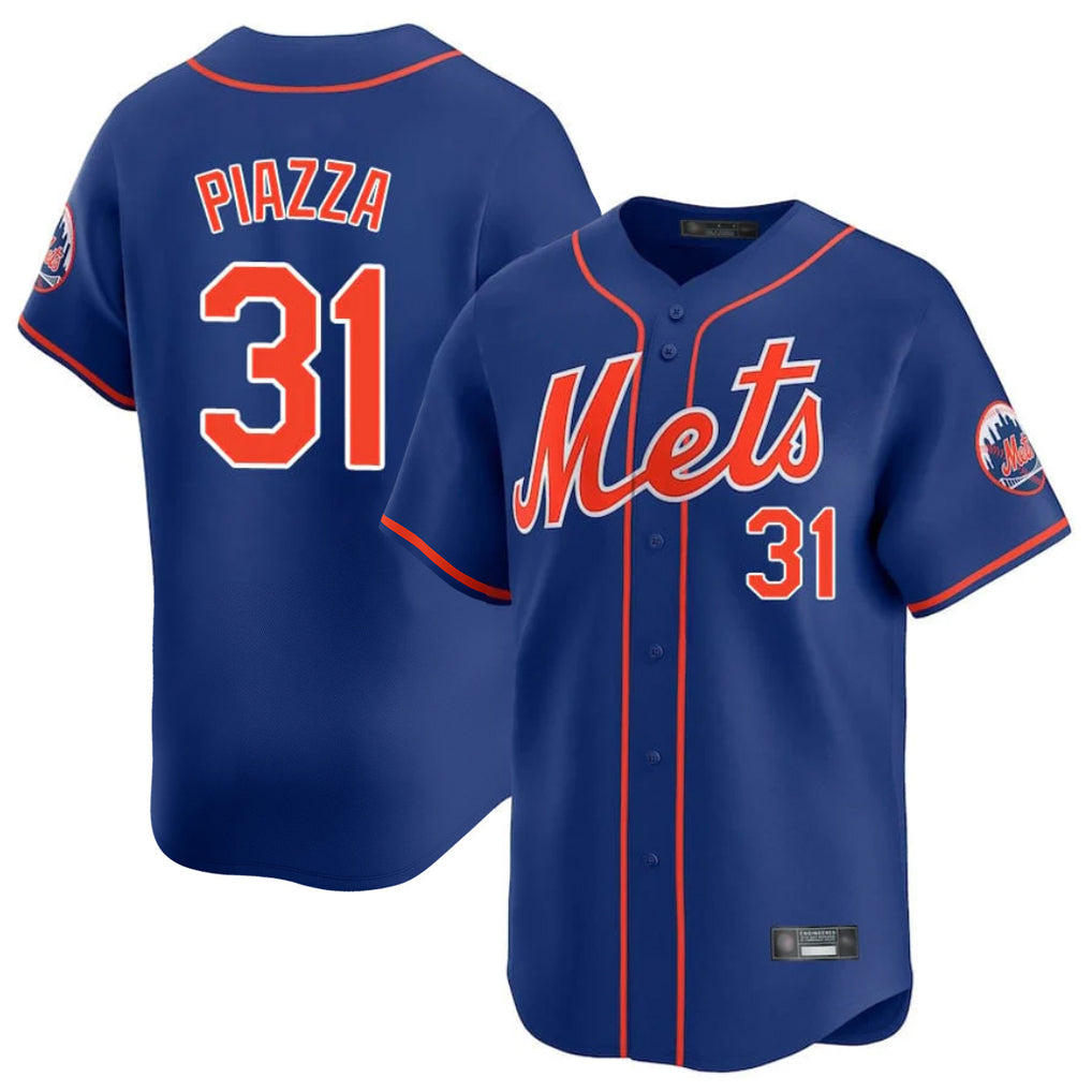 Choea NY.Mets #31 Mike Piazza Player Royal Home Limited Stitched Jerseys