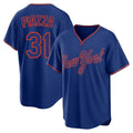 Choea NY.Mets #31 Mike Piazza Player Royal T-shirt Home Game Stitched Jerseys
