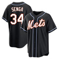 Choea NY.Mets #34 Kodai Senga Player Black Fashion Out Game Stitched Jerseys