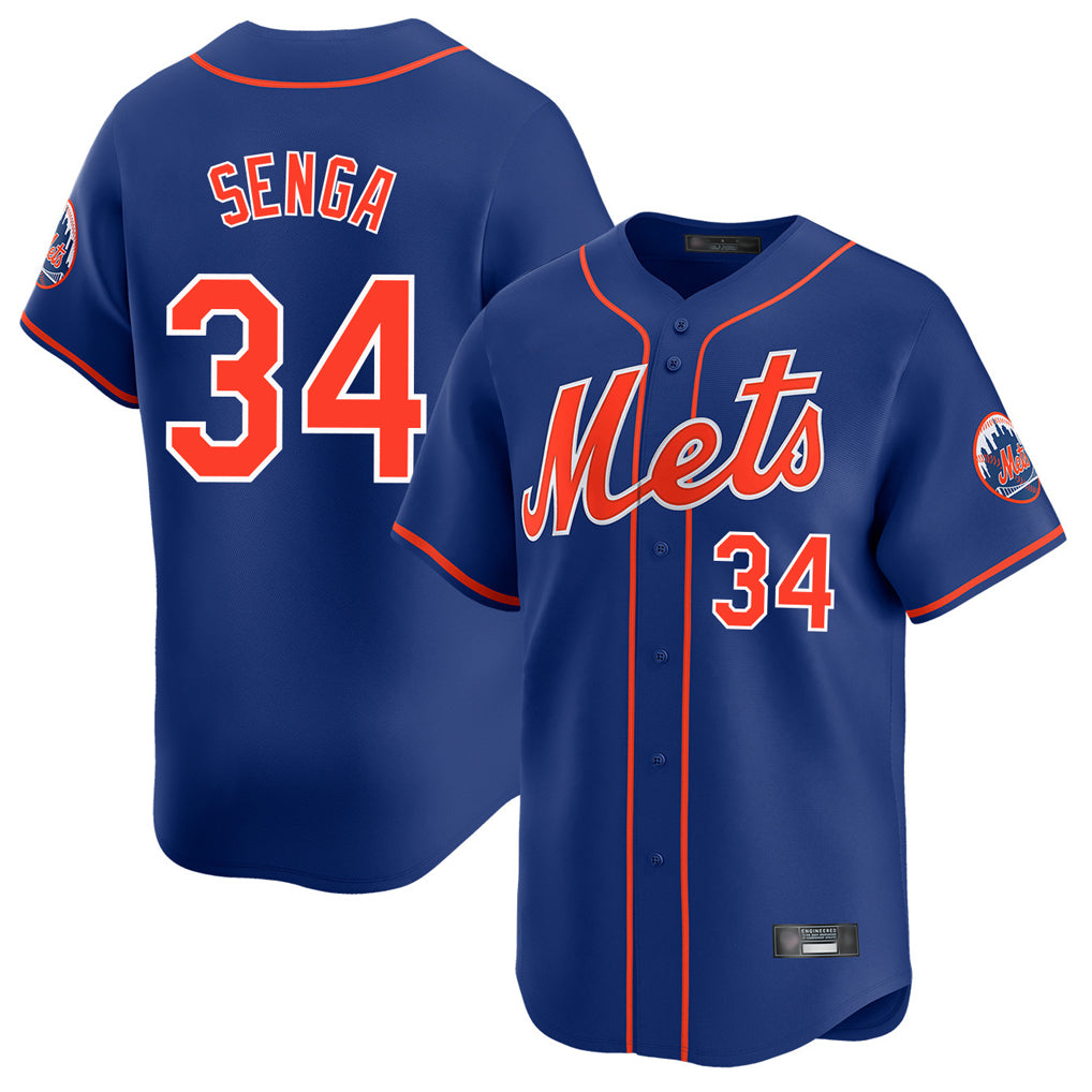 Choea NY.Mets #34 Kodai Senga Player Royal Home Limited Stitched Jerseys