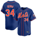 Choea NY.Mets #34 Kodai Senga Player Royal Home Limited Stitched Jerseys