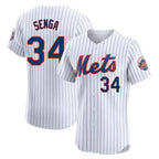 Choea NY.Mets #34 Kodai Senga Player White Home Limited Elite Stitched Jerseys