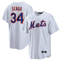 Choea NY.Mets #34 Kodai Senga Player White Home Replica Stitched Jerseys