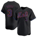 Choea NY.Mets #3 Carson Benge Player Black Alternate Home Limited Stitched Jerseys