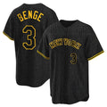 Choea NY.Mets #3 Carson Benge Player Black Snake Skin City Home Game Stitched Jerseys