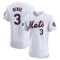 Choea NY.Mets #3 Carson Benge Player White Home Limited Elite Stitched Jerseys