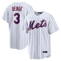 Choea NY.Mets #3 Carson Benge Player White Home Limited Stitched Jerseys