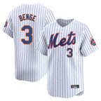 Choea NY.Mets #3 Carson Benge Player White Home Replica Stitched Jerseys