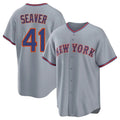 Choea NY.Mets #41 Tom Seaver Player Gray Road Home Game Stitched Jerseys