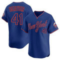 Choea NY.Mets #41 Tom Seaver Player Royal T-shirt Home Limited Elite Stitched Jerseys