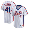 Choea NY.Mets #41 Tom Seaver Player White Cooperstown Collection T-shirt Game Stitched Jerseys
