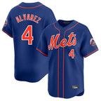 Choea NY.Mets #4 Francisco Alvarez Player Royal Home Limited Stitched Jerseys