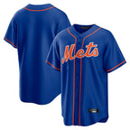 Choea NY.Mets Blank Player Royal Home Game Stitched Jerseys