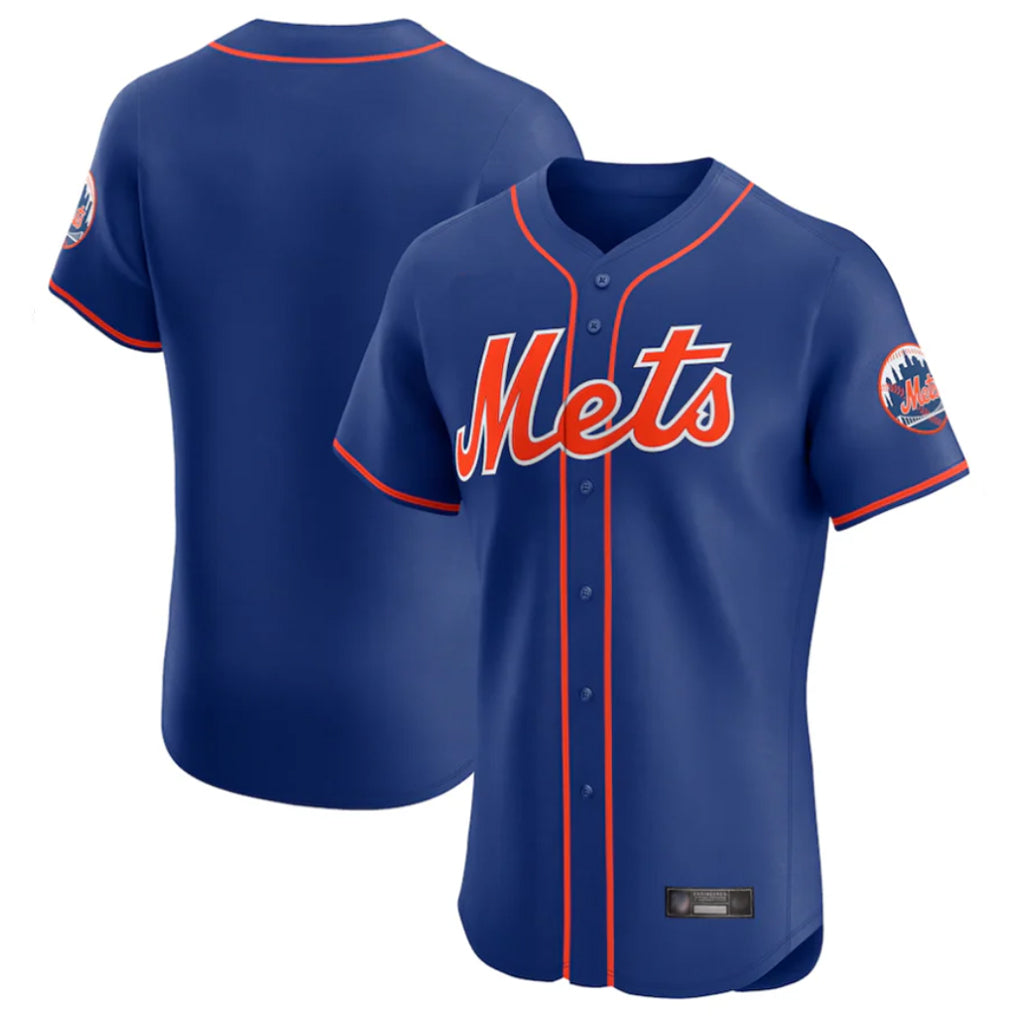 Choea NY.Mets Blank Player Royal Limited Elite Home Stitched Jerseys