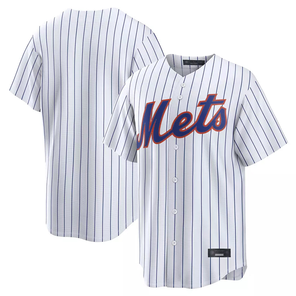 Choea NY.Mets Blank Player White Home Limited Stitched Jerseys
