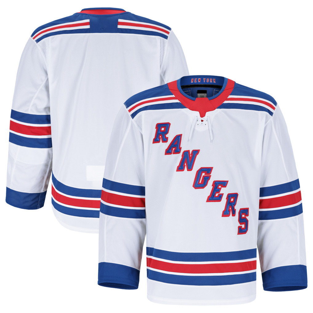 Choea NY.Rangers White Away Authentic Pro Jerseys
