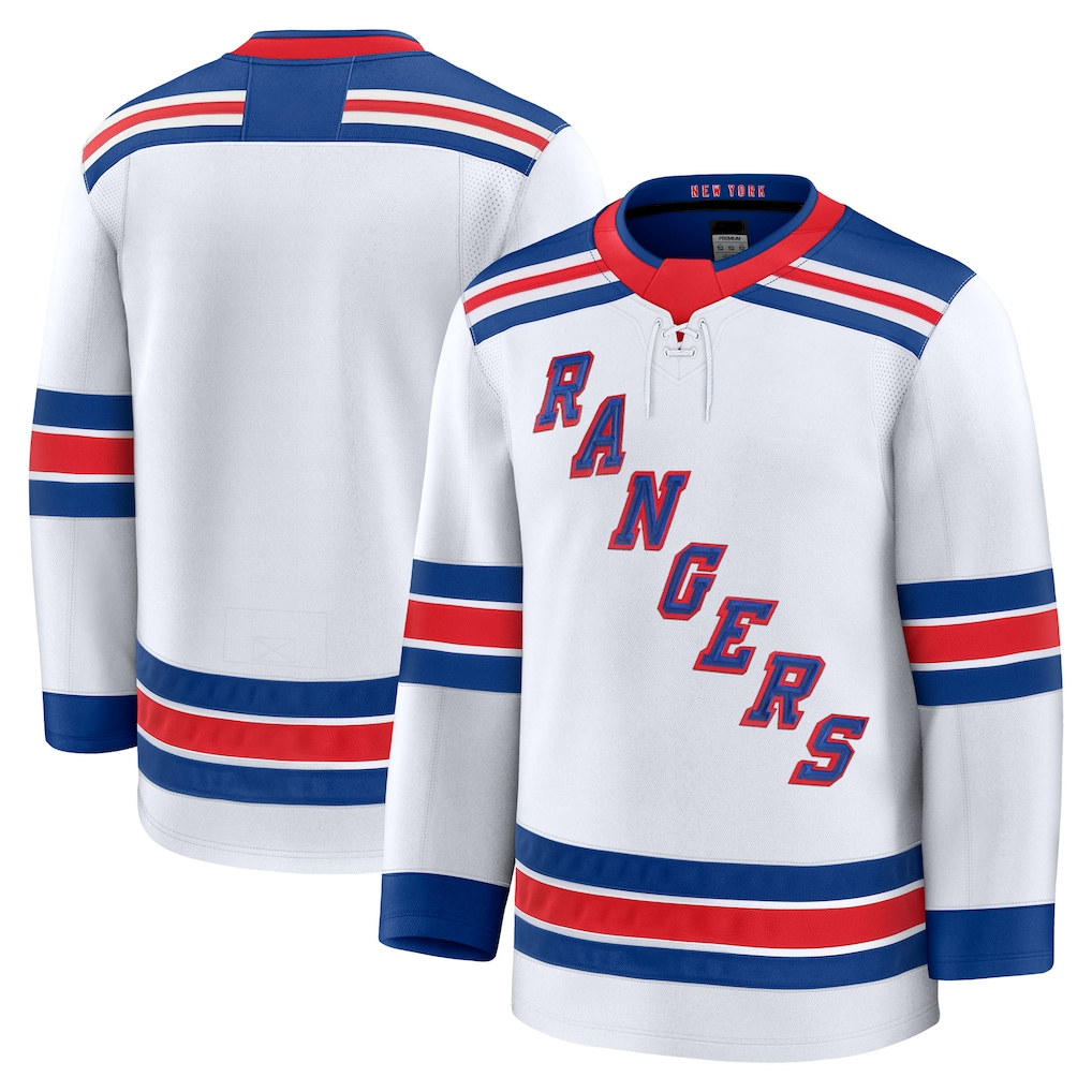 Choea NY.Rangers White Away Premium Jerseys