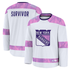 Choea NY.Rangers White Hockey Fights Cancer Survivor Practice Jerseys