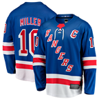 Choea NY.Rangers #10 JT Miller Blue Home Captain's Patch Breakaway Jerseys