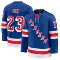 Choea NY.Rangers #23 Adam Fox Blue Home Premium Jerseys