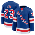 Choea NY.Rangers #23 Adam Fox Blue Home Premium Jerseys