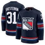 Choea NY.Rangers #31 Igor Shesterkin Navy Alternate Premier Player Jerseys