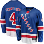 Choea NY.Rangers #4 Braden Schneider Blue Home Premier Breakaway Jerseys