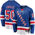 Choea NY.Rangers #50 Will Cuylle Blue Home Premier Breakaway Player Jerseys