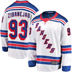 Choea NY.Rangers #93 Mika Zibanejad White Away Premier Breakaway Player Jerseys