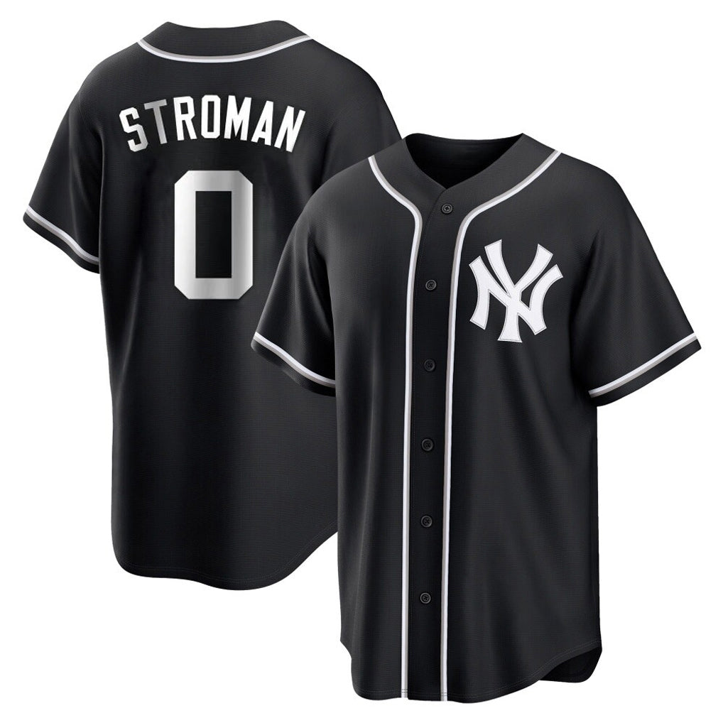Choea NY.Yankees #0 Marcus Stroman Player Black Out Game Home Stitched Jerseys