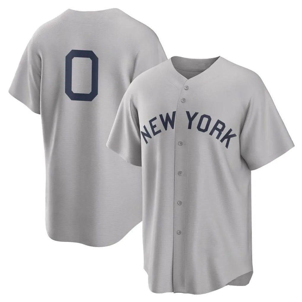 Choea NY.Yankees #0 Marcus Stroman Player Gray Field of Dreams Game Stitched Jerseys