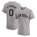 Choea NY.Yankees #0 Marcus Stroman Player Gray Limited Elite Home Stitched Jerseys