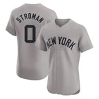 Choea NY.Yankees #0 Marcus Stroman Player Gray Limited Elite Home Stitched Jerseys
