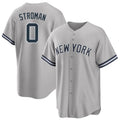 Choea NY.Yankees #0 Marcus Stroman Player Gray Road Game Stitched Jerseys