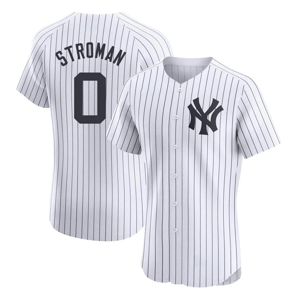 Choea NY.Yankees #0 Marcus Stroman Player White Limited Elite Home Stitched Jerseys