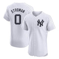 Choea NY.Yankees #0 Marcus Stroman Player White Limited Elite Home Stitched Jerseys