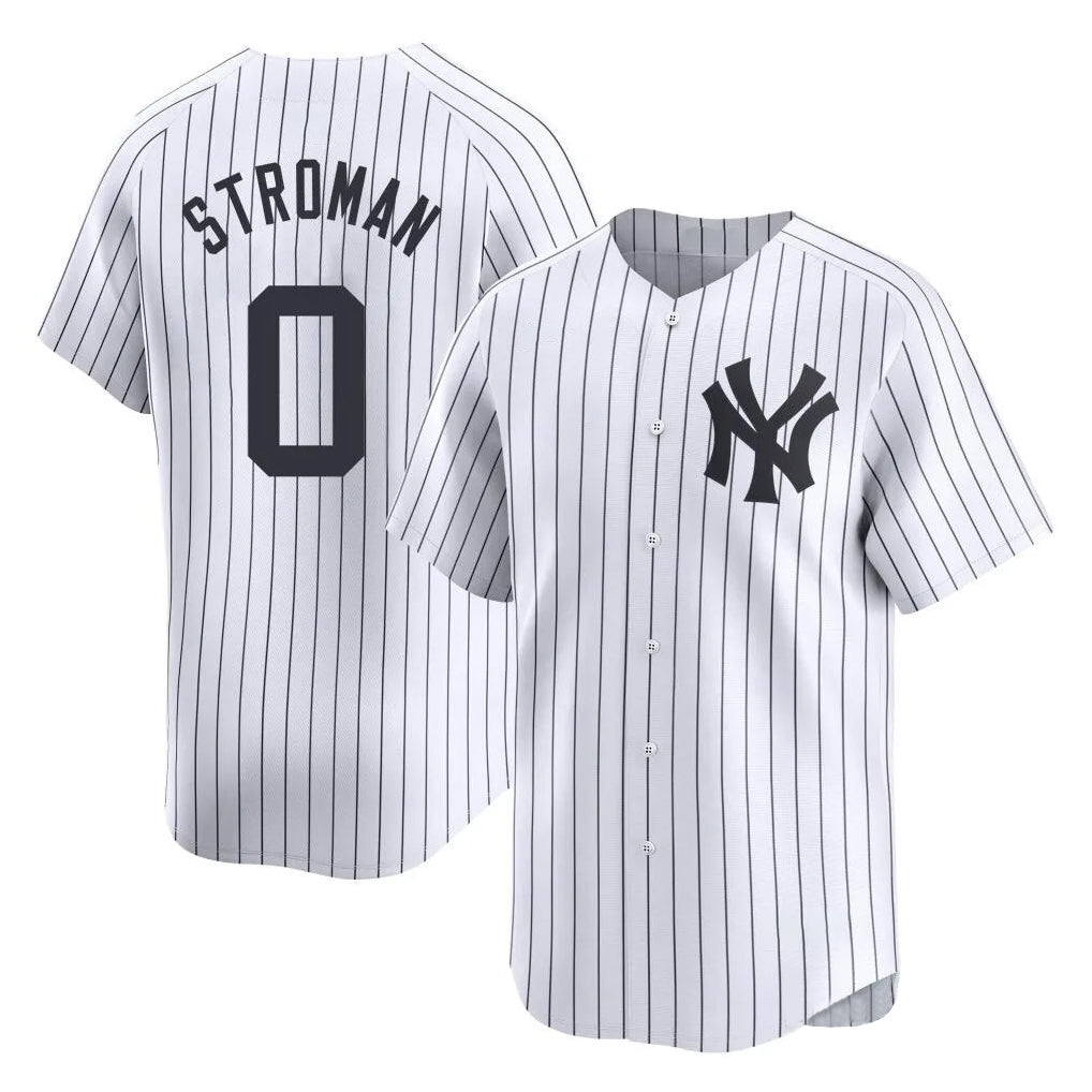Choea NY.Yankees #0 Marcus Stroman Player White Limited Home Stitched Jerseys