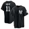 Choea NY.Yankees #11 Anthony Volpe Player Black Game Stitched Jerseys
