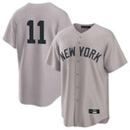 Choea NY.Yankees #11 Anthony Volpe Player Gray Game Home Stitched Jerseys