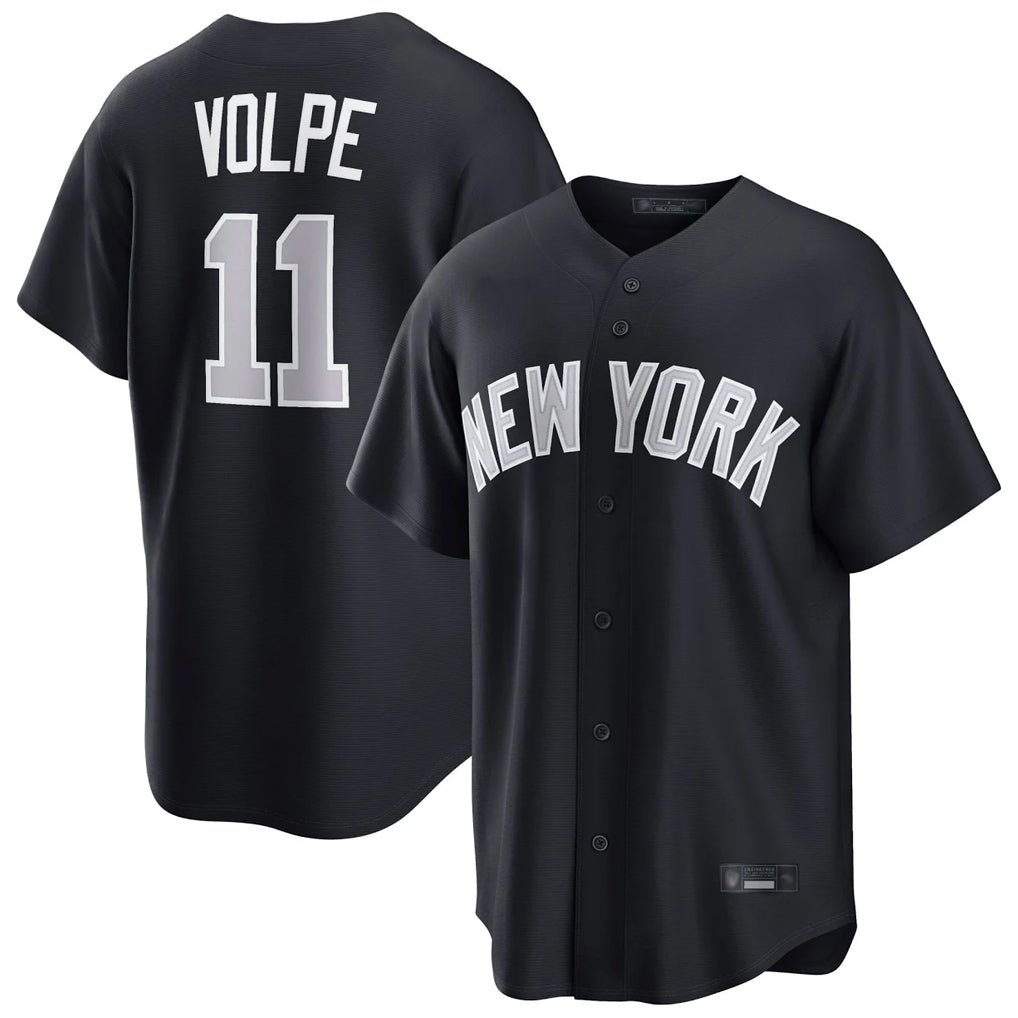 Choea NY.Yankees #11 Anthony Volpe Player Navy Home Game Stitched Jerseys