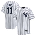 Choea NY.Yankees #11 Anthony Volpe Player White Game Home Stitched Jerseys
