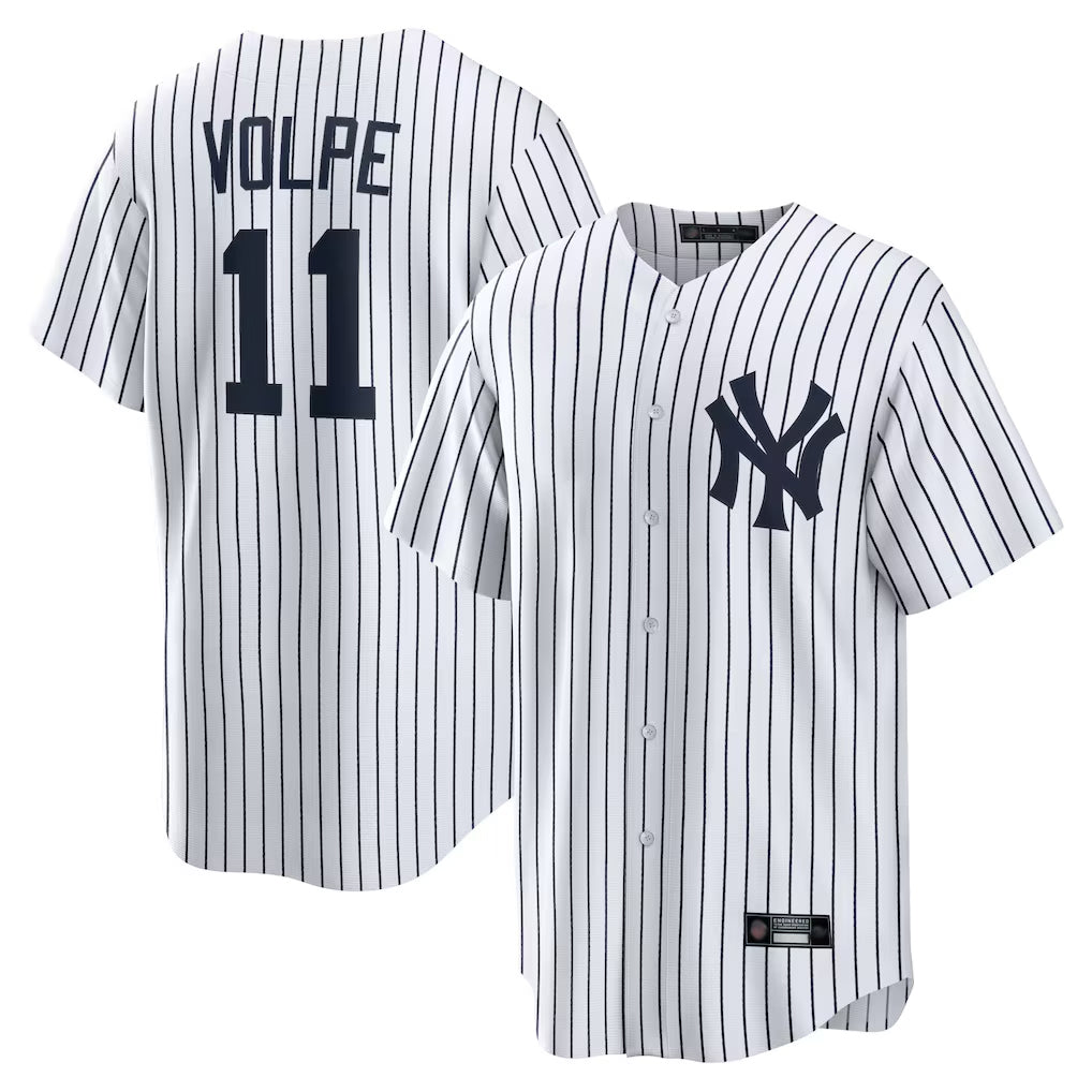Choea NY.Yankees #11 Anthony Volpe Player White Game Home Stitched Jerseys