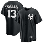 Choea NY.Yankees #13 Jazz Chisholm Jr Player Black Game Stitched Jerseys