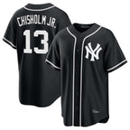 Choea NY.Yankees #13 Jazz Chisholm Jr Player Black Out Game Stitched Jerseys