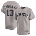 Choea NY.Yankees #13 Jazz Chisholm Jr Player Gray Limited Home Stitched Jerseys