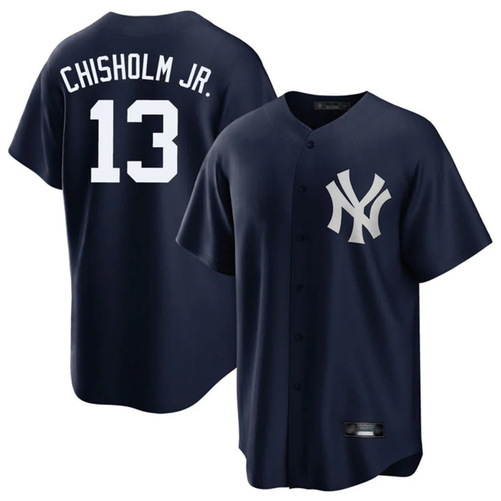 Choea NY.Yankees #13 Jazz Chisholm Jr Player Navy Game Stitched Jerseys
