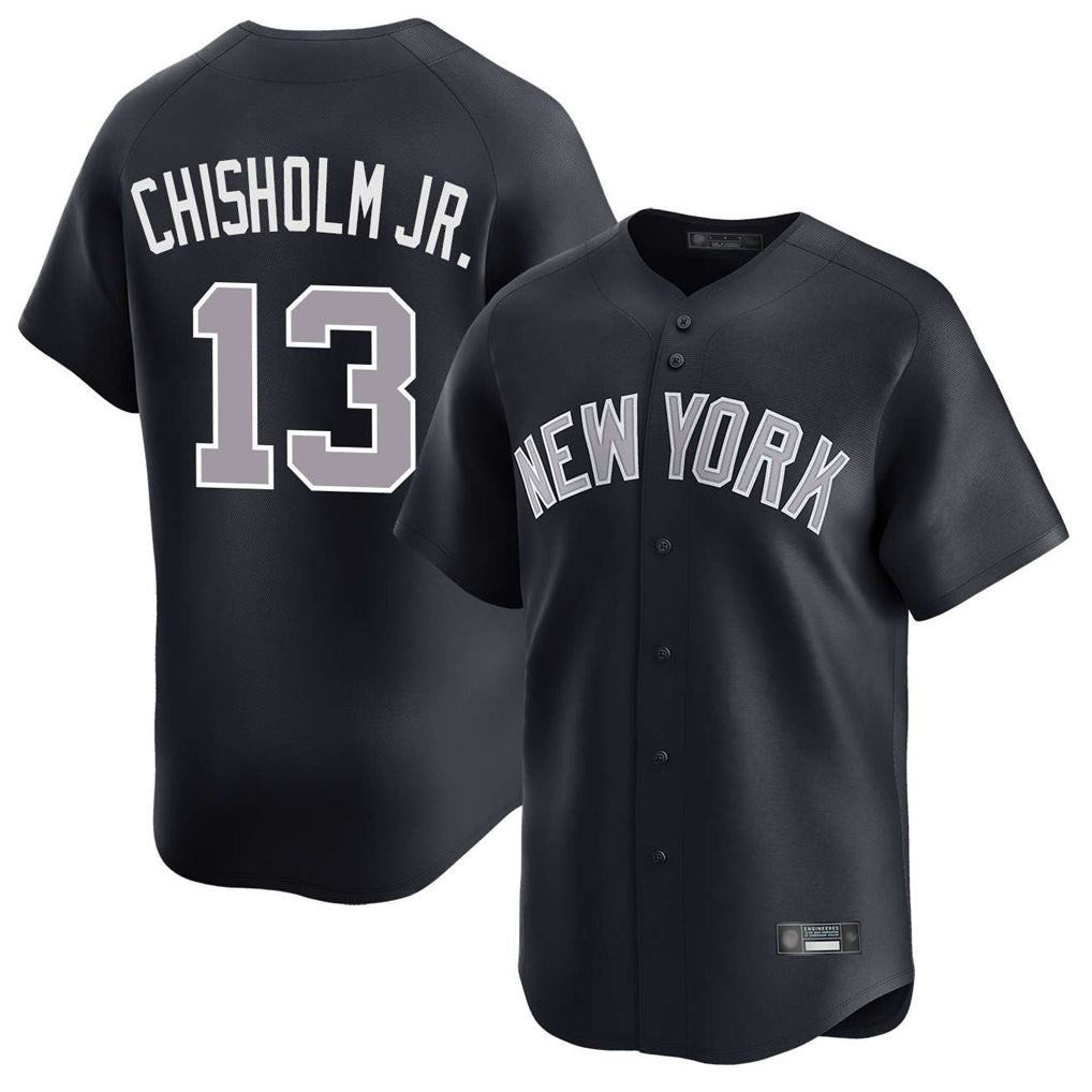 Choea NY.Yankees #13 Jazz Chisholm Jr Player Navy Limited Home Stitched Jerseys
