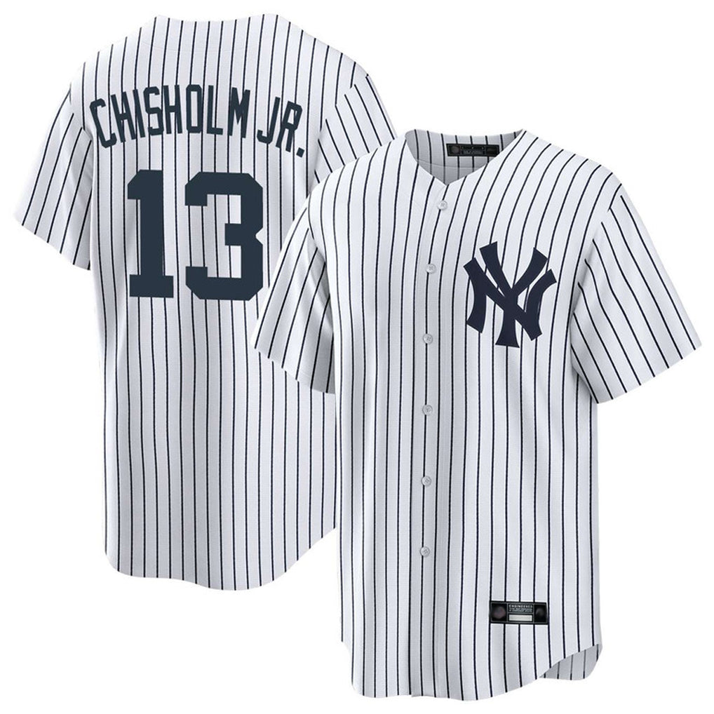 Choea NY.Yankees #13 Jazz Chisholm Jr Player White Game Home Stitched Jerseys