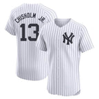 Choea NY.Yankees #13 Jazz Chisholm Jr Player White Limited Elite Home Stitched Jerseys